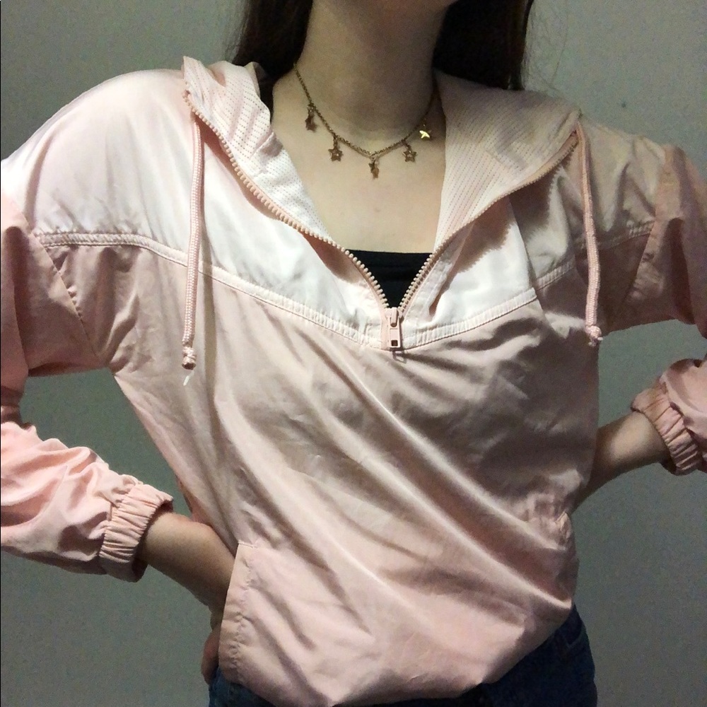 Pink windbreaker